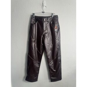 NIKE AIR JORDAN X MAISON CHÂTEAU ROUGE WOMEN VEGAN LEATHER PANTS DJ9764-203 Sz 6
